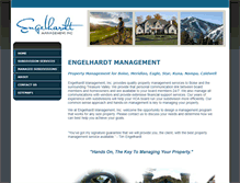 Tablet Screenshot of engelhardtmanagement.com